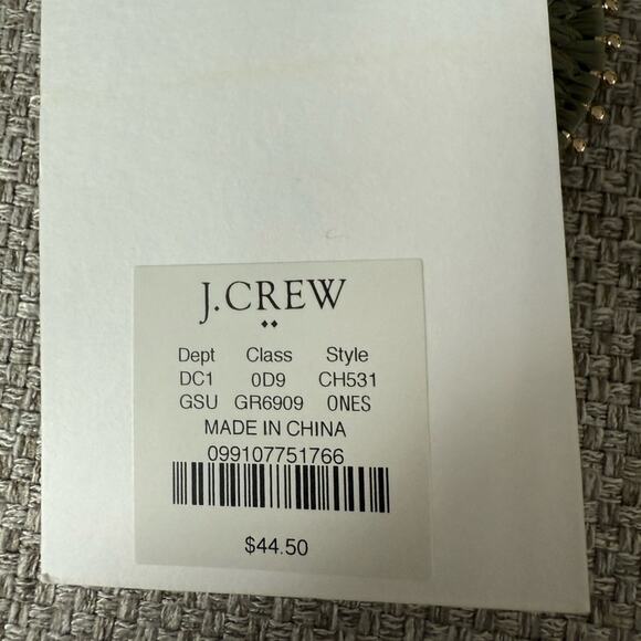 J. Crew Green Beaded circle earrings - Picture 8 of 8